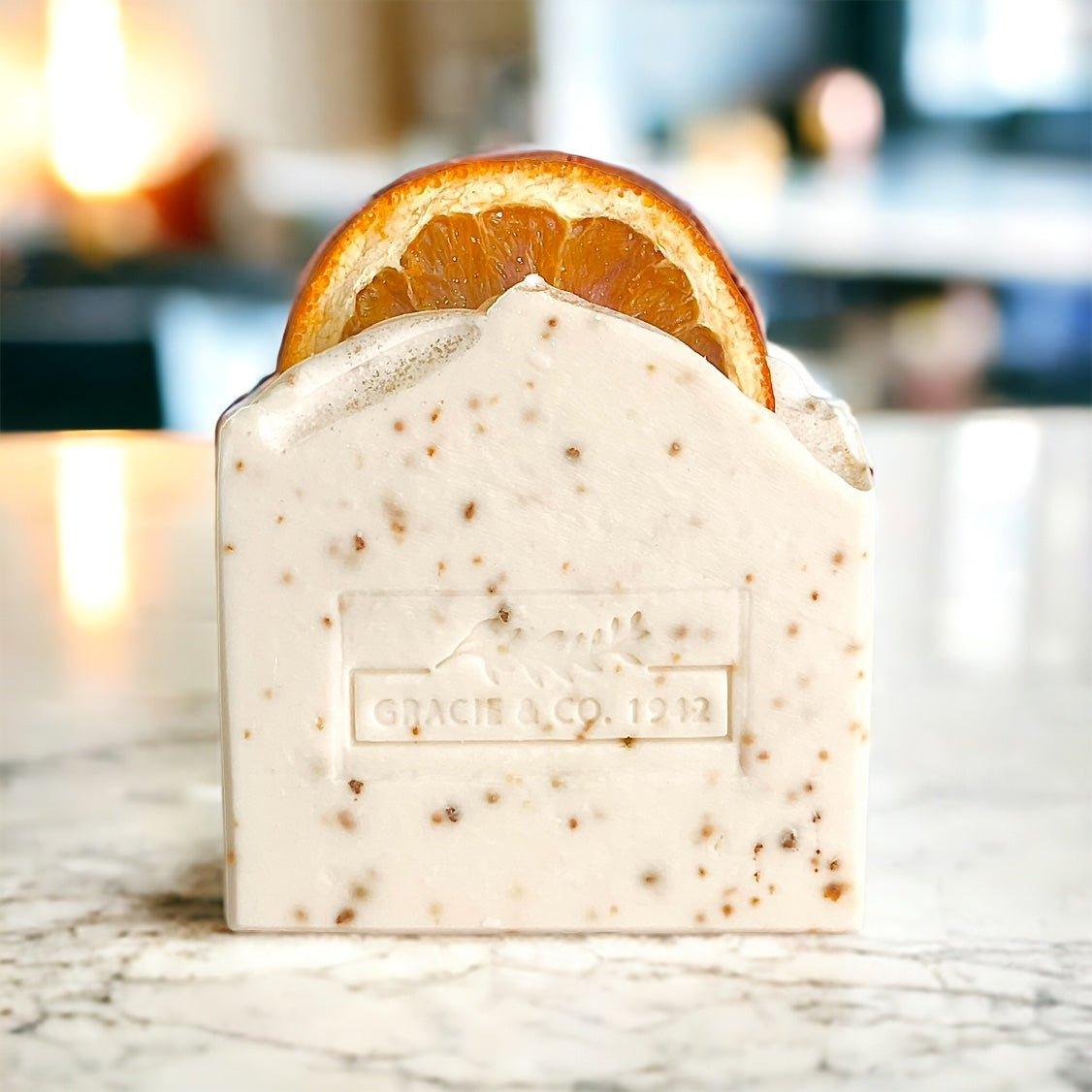 Exfoliating Orange Patchouli Shea Butter Bar - Gracie & Co. 1942